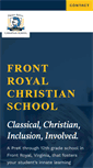Mobile Screenshot of frontroyalchristianschool.com